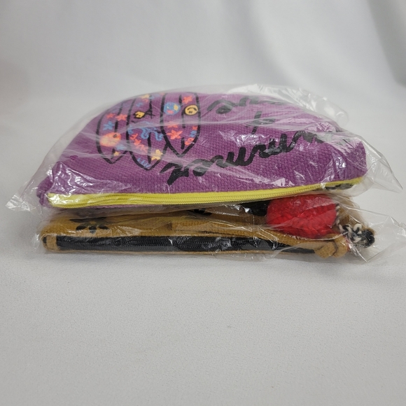 (2) Twig & Arrow Pom Pom Cosmetic Bags - Gypsy Summer Of Love - Picture 9 of 14
